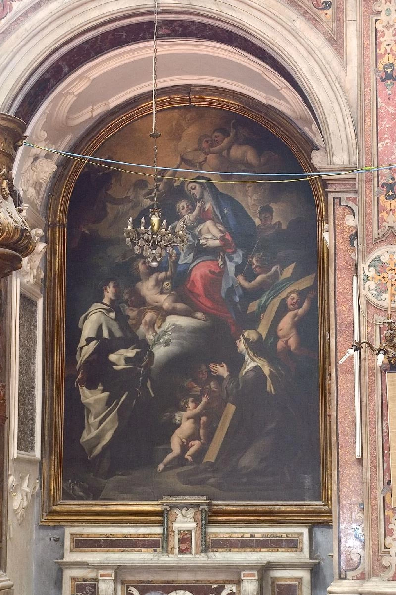 Madonna del Carmelo in olio su tela